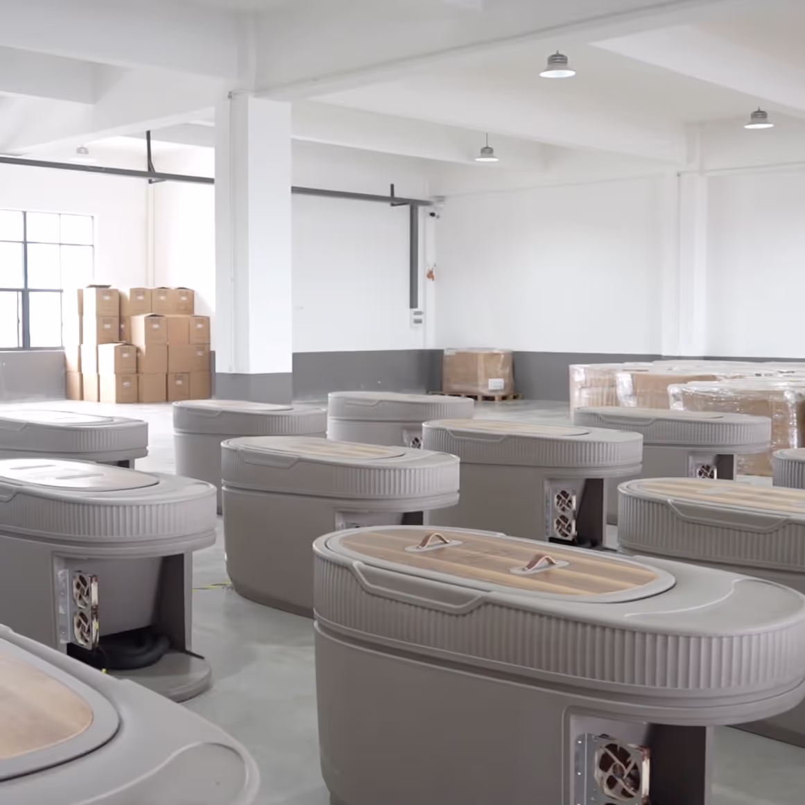 Monk ice baths assembled